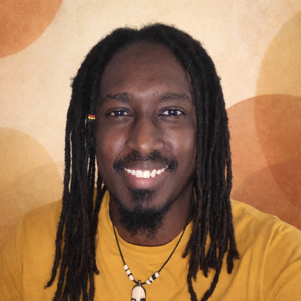 Portrait of Celestin 'Celo' Gahaya, founder of Gahaya Gallery.